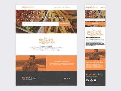 Online Food Ordering Landing Page (In Progress) food landing marketing online ordering page ui website