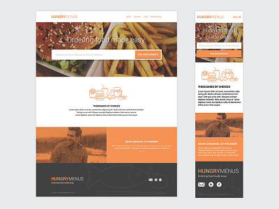 Online Food Ordering Landing Page (In Progress) food landing marketing online ordering page ui website