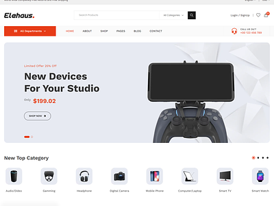 Electronics eCommerce Website Template store