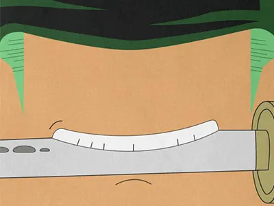 Zoro anime art illustration illustrator manga minimalism one photoshop piece poster vector zoro