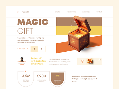 Gift Giving Website design minimalism ui ux webdesign website