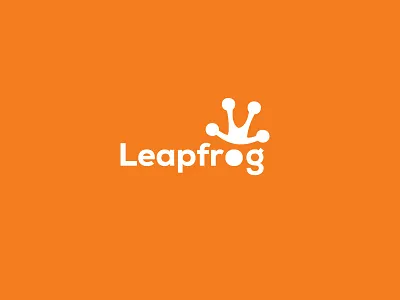 Leapfrog Logo & iOS App Icon Design By The Logo Smith app branding design frog icons identity logo mock up orange portfolio sans serif website