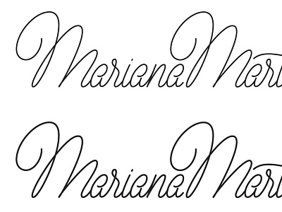 Personal identity lettering logo personal script type typography vector