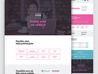 Losekoot Landing Page copy design flat landing page pink purple web