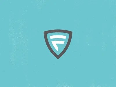 Ditched F Shield Logo badge brand f logo shield