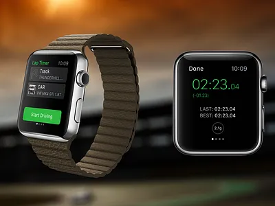 LapTimer Watch Companion apple apple watch mobile ui ux watch
