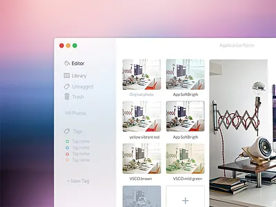PhotoEditor Mac OsX App app creative desktop interface ios mac market osx photoeditor ui user ux