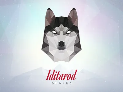 The Last Great Race blue dog geometric husky snow triangle