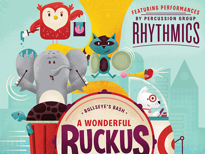 A Wonderful Ruckus bullseye elephant judes owl raccoon squirrel st target turtle