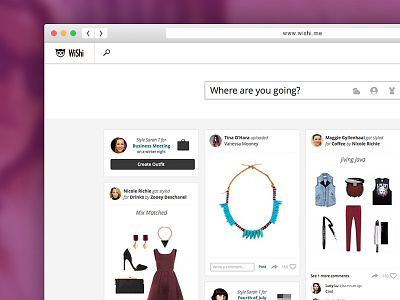 Activity Feed activity compose desktop fashion feed interface post styling ui user ux web