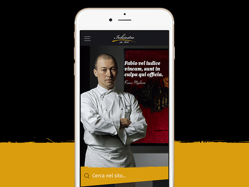 Restaurant Side Menu Animation ae animation interface mobile restaurant search sidemenu ui ux