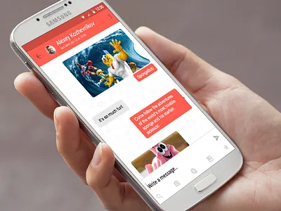 Redesign Pixit Messenger for Android android app design messenger