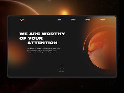 Varti Studio Website Redesign accent color animation art branding dark mode design logo responsive space studio style ui ux visual identity webdesign website