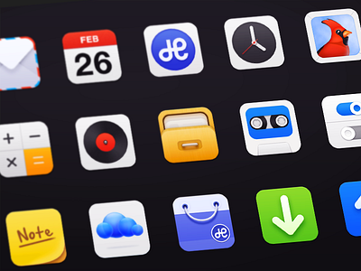 icon calendar clock cloud download file icon mail music setting time upload