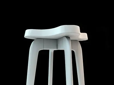Fantasy Coaching Stool - Initial Concept 3d cinema 4d furniture photoshop stool