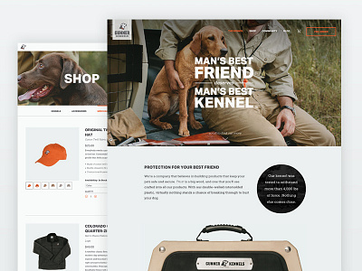 Gunner Kennels dog dog kennel dogs gunner kennels lifestyle photography mans best kennel pet safety product photography responsive ui web design website