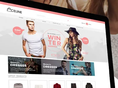 Celine is here! clean design modern responsive shop shopping theme themeforest wordpress