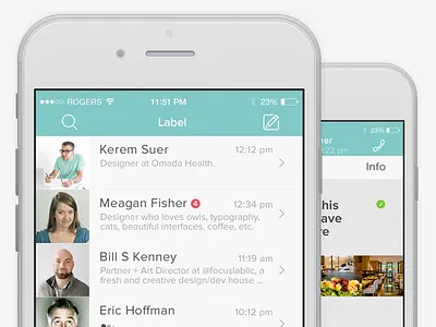 WhatsApp Re-Design for iOS 8 chat clean flat ios 8 iphone minimal ui ux whatsapp