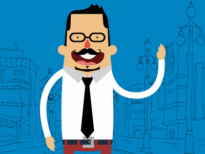 Gift724 Character character flat gift illustration persian wip