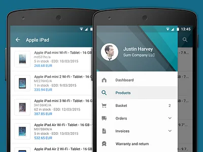 MarkIT app redesign (Android) android app e commerce flat material redesign ui