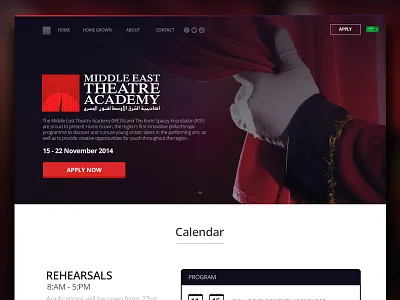 META - Landing Page 2 clean flat form keven landing middle east spacy theatre uiux web design