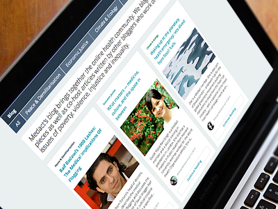 MedAct Blog List Page article blog clean filter list page site ui ux web website