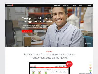 Accounting Software Plugins accounting clean one page red site website