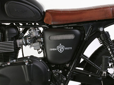 Russian Beast branding engine granmoto logo logo design moscow motorbike motorcycle russia shield simon frouws triumph
