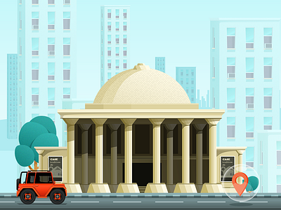 Game illustration | shot 5 car game illustration