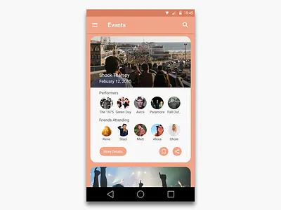 Events App Android android clean material design minimal neat