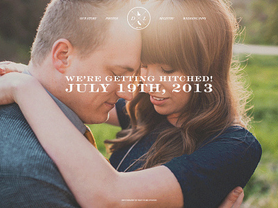 Wedding Website california design logo logomark mark san diego typography ui ux web design website wedding