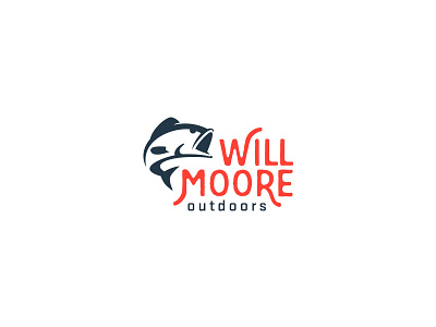 Kickin' Bass brand aid branding fish logo outdoors yonder