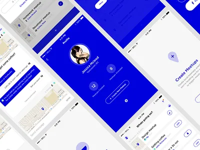 Parkk App app chat create ios location meetup meetups parkk pop up profile