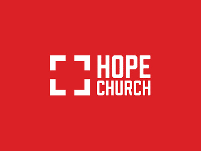 Hope Church Logo brand branding church design libre lockup logo luchador marketing nacho red typography