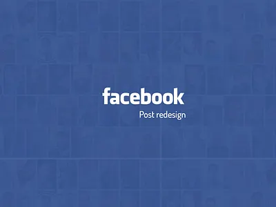 Facebook Post re-design design facebook facebook post re design redesign ui ui design ux