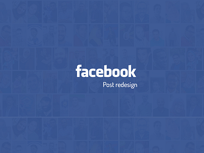 Facebook Post re-design design facebook facebook post re design redesign ui ui design ux