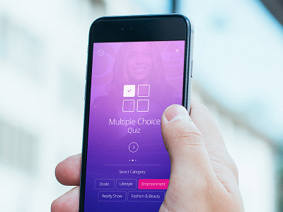 WIP - Multiple Trivia Quiz adroitgrafik app design fashion flat gradient ios8 lineicons quiz trivia ui wip