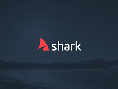 Shark Logo branding design logo nautical shark typography