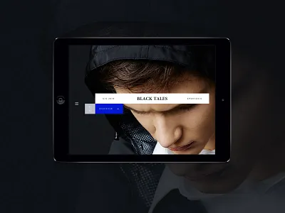 Black Tales box design fashion full background interaction ui web design
