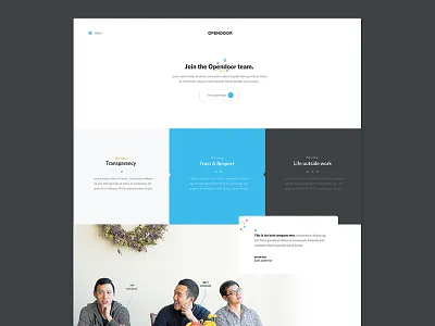 Career Jobs page careers design jobs real estate startup ux visual design