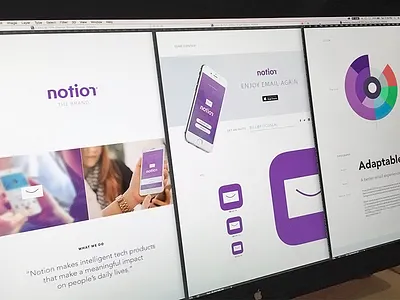 Notion Branding app icon branding envelope focus lab identity notion simple smile