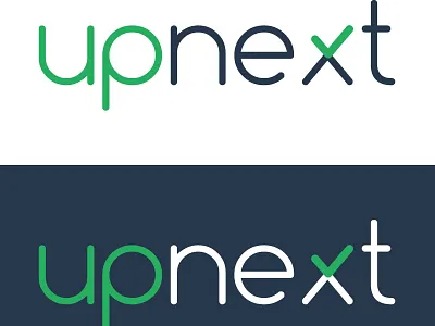 Upnext Logo app design logo