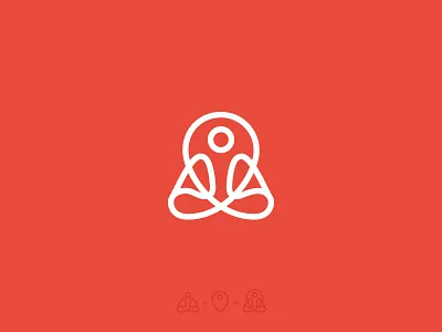 Yoga Place Logo / Mark best brand branding flat icon identity inspiration logo mark minimal pin yoga