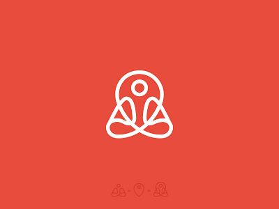 Yoga Place Logo / Mark best brand branding flat icon identity inspiration logo mark minimal pin yoga