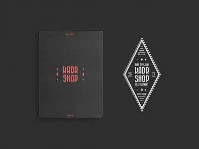 Kadrshop logo branding landingpage logo mockup moleskine moscow russia saintp white