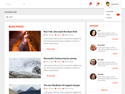 Admin Dashboard admin alaminmir creativemine dashboard panel psd ui ux