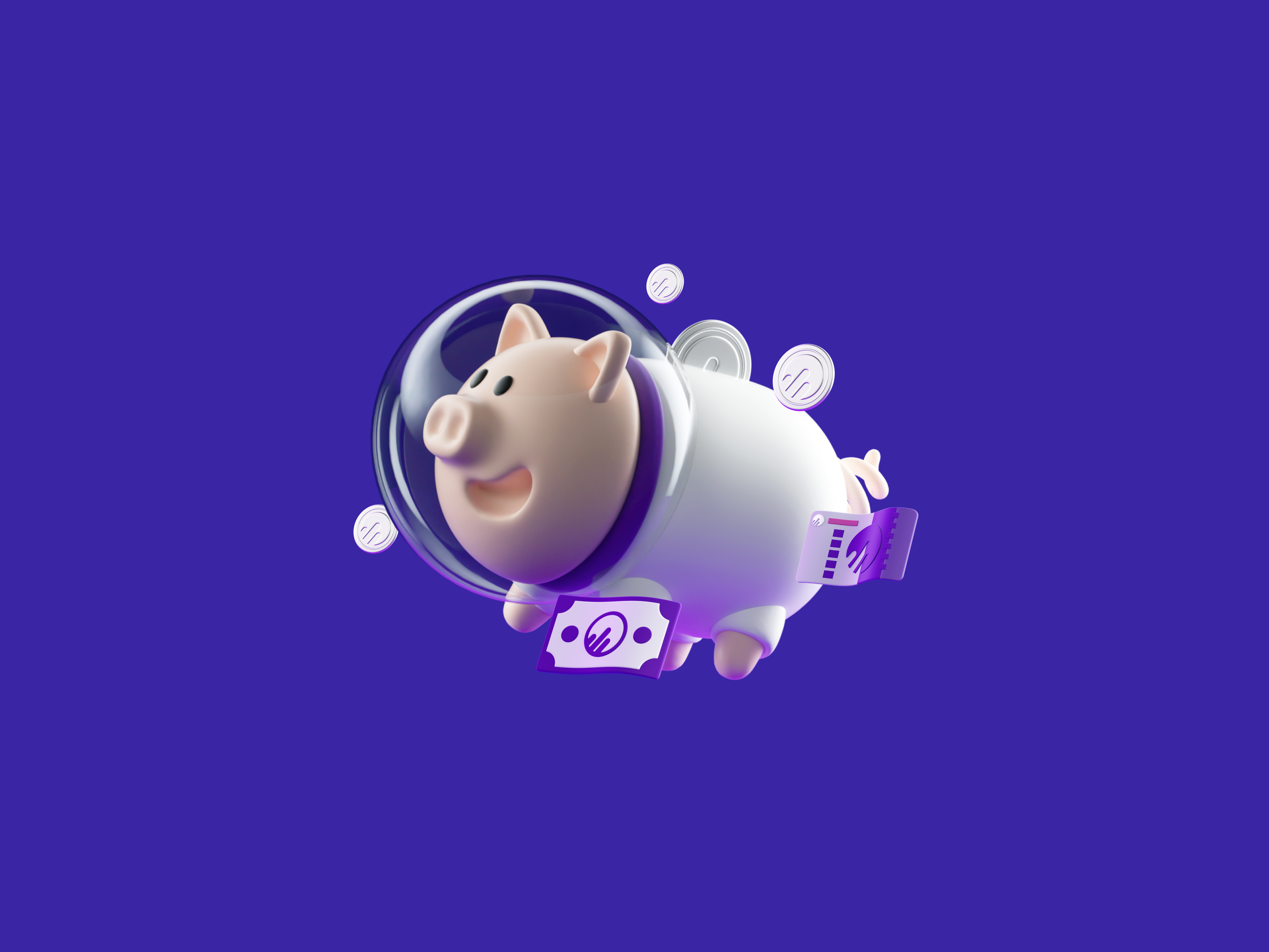 Ausha Illustrations 3d blender brand brand identity c4d character design figma homepage illustration illustrator marketing robot rocket ui vector webdesigner website