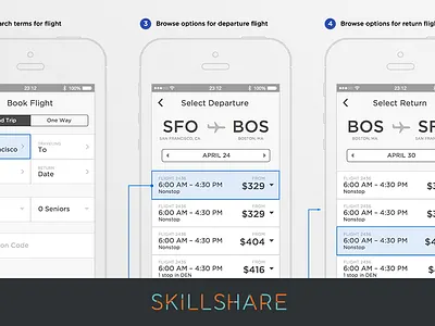 New! iOS UX Design Class on Skillshare app class course flight ios iphone skillshare teach ui user experience ux wireframe