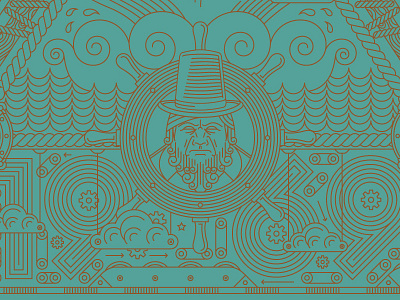 The 69 Project big secret illustration laser etching led zepplelin moby dick the 69 project