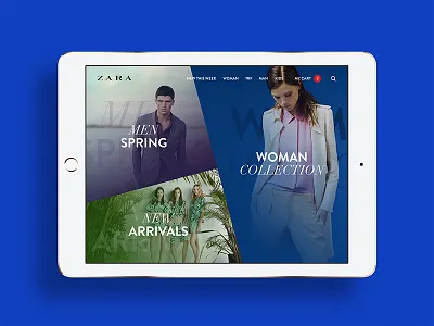 ZARA #1 ecommerce flat ios ljubljana minimalistic mobile slovenia store tablet ui ux zara